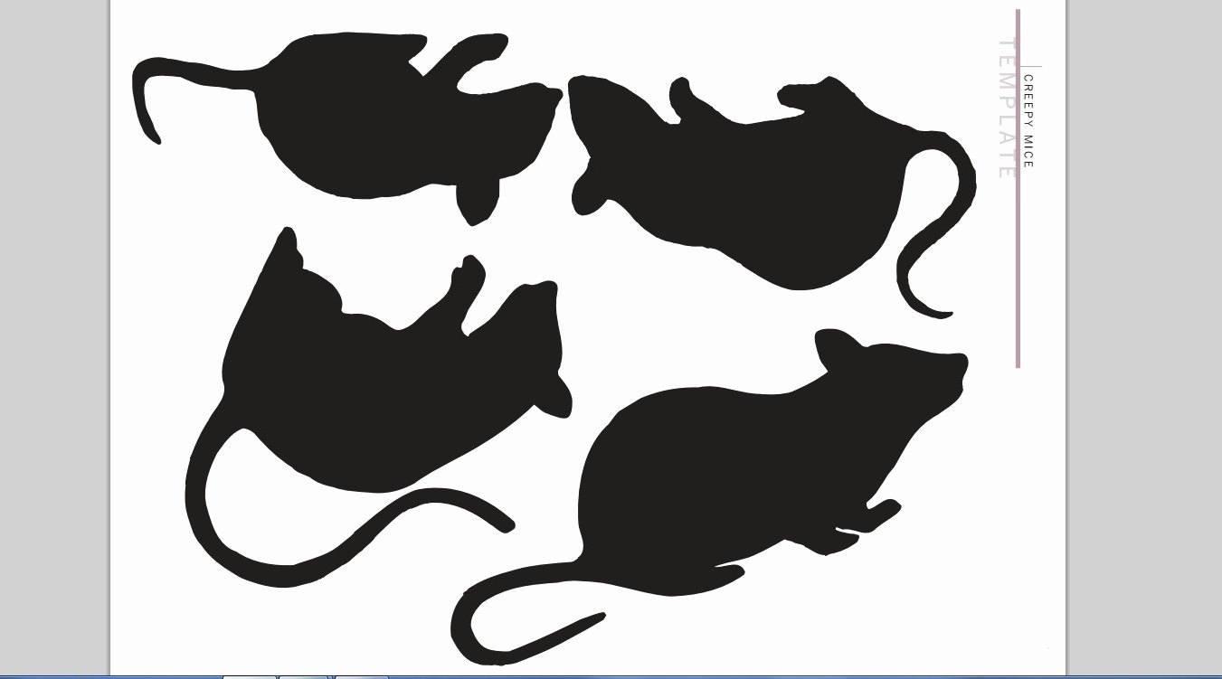 Mouse Cut Out Template Unique Halloween Printables for Silhouette