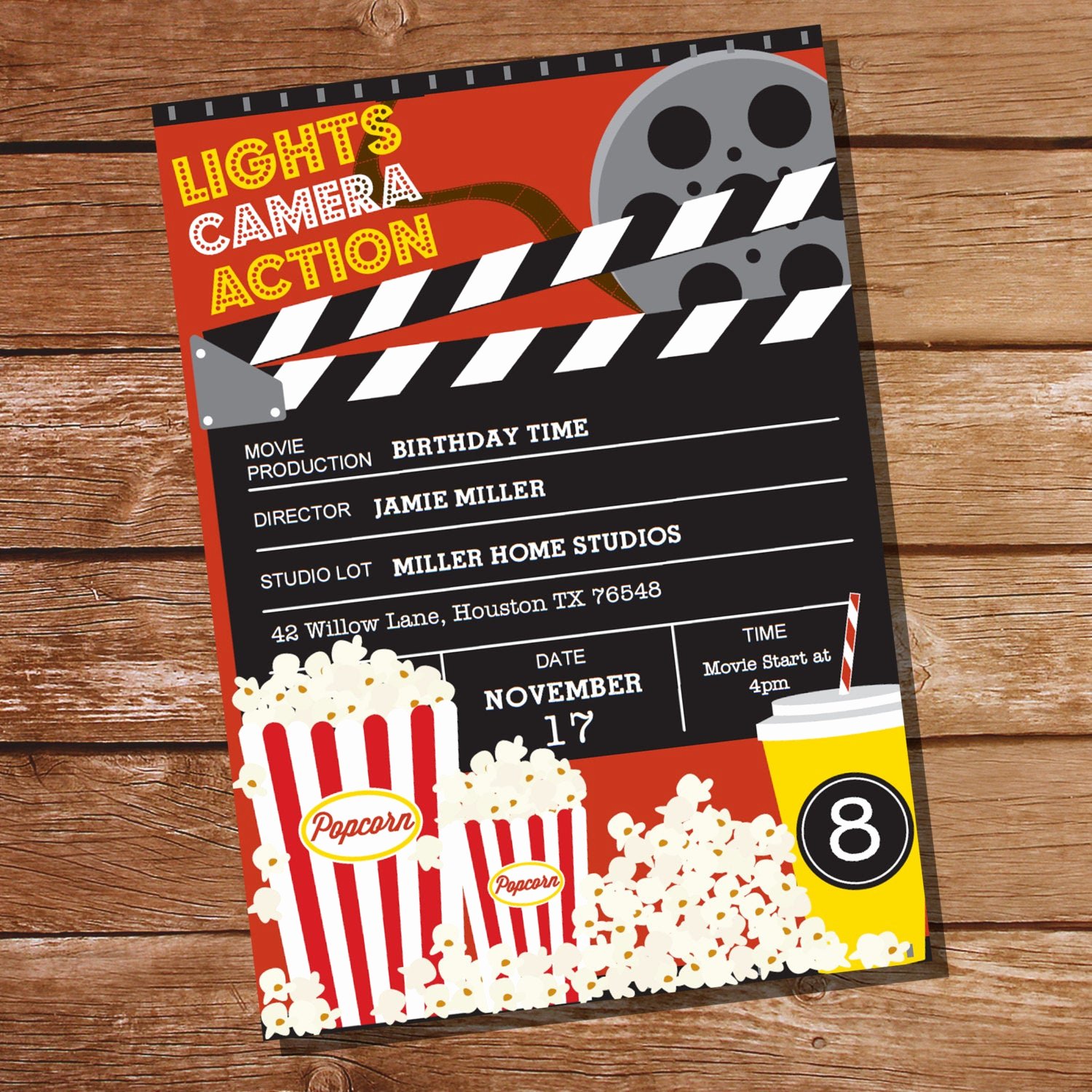 Movie Ticket Birthday Invitation Elegant Movie Party Invitation Movie Ticket Invitation Instant