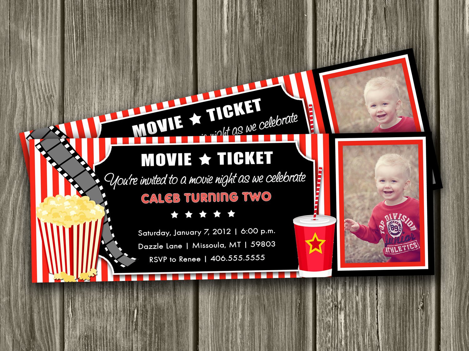 Movie Ticket Birthday Invitation Elegant Movie Ticket Birthday Invitations Template Free