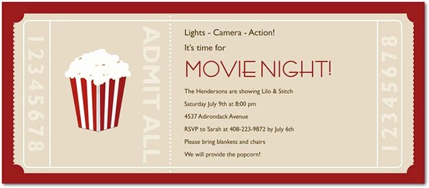 Movie Ticket Invitation Template Free Awesome Ticket Template 81 Free Word Excel Pdf Psd Eps