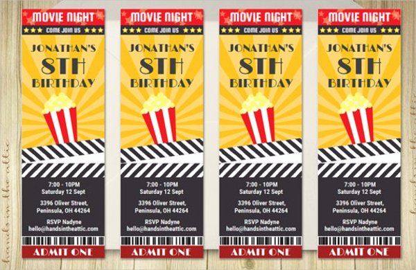 Movie Ticket Invitation Template Free Elegant 56 Printable Ticket Templates Psd Ai Word