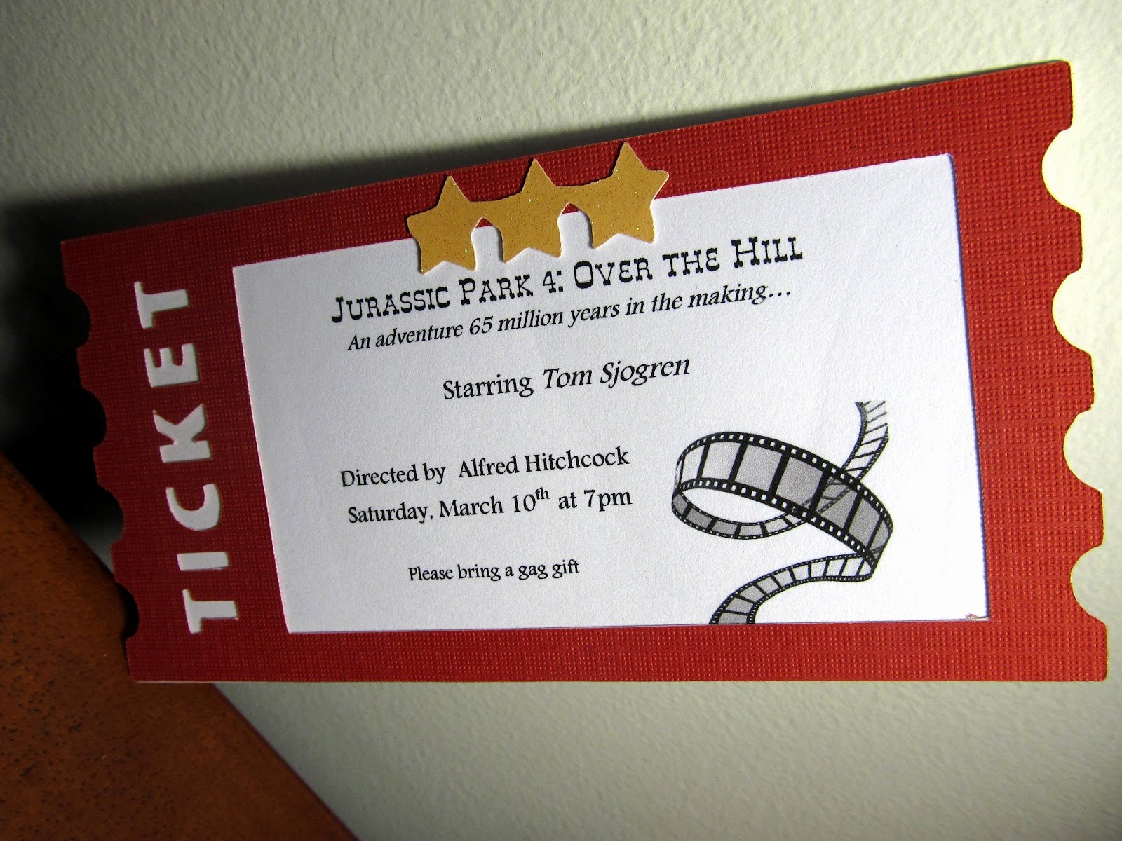 Movie Ticket Invitation Template Lovely the Singing Shell Movie Ticket Invitation