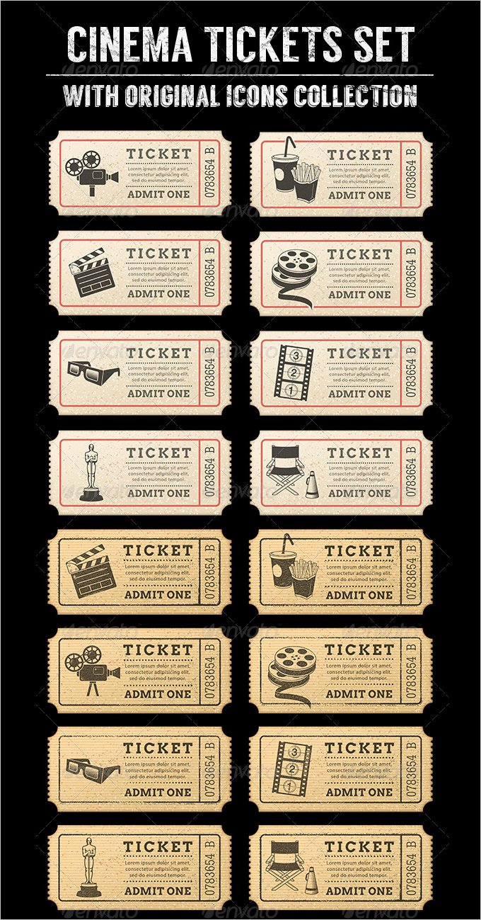 Movie Ticket Template Word Beautiful 34 Movie Ticket Templates Psd Ai Word