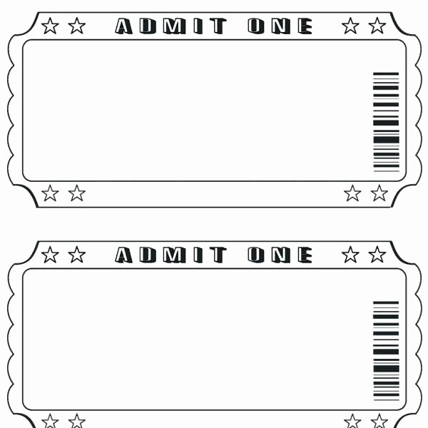 Movie Ticket Template Word Fresh Admit E Ticket Template Microsoft Word Anekantafo