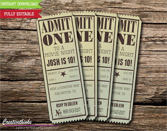 Movie Ticket Template Word Unique 33 Sample Amazing Movie Ticket Templates Psd Ai Word