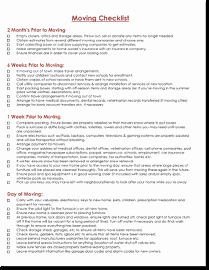 Moving Office Checklist Template Inspirational April 2018 Excel Template