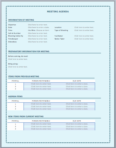 Ms Office Agenda Template Fresh Daily Routine Fice Meeting Agenda Template