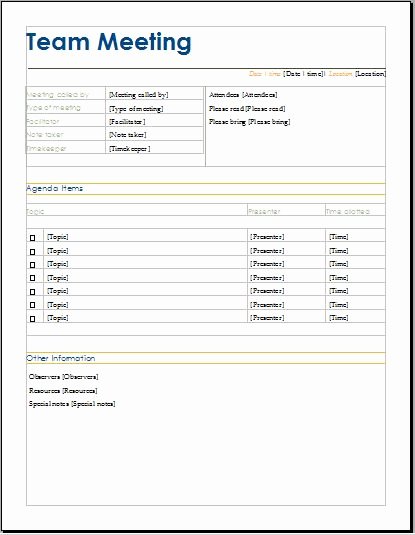 Ms Office Agenda Template Inspirational 10 formally Used Agenda Templates