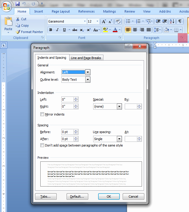 Ms Word Check Printing Template Elegant Modifying the Ms Word 2007 &amp; 2010 normaltm Template