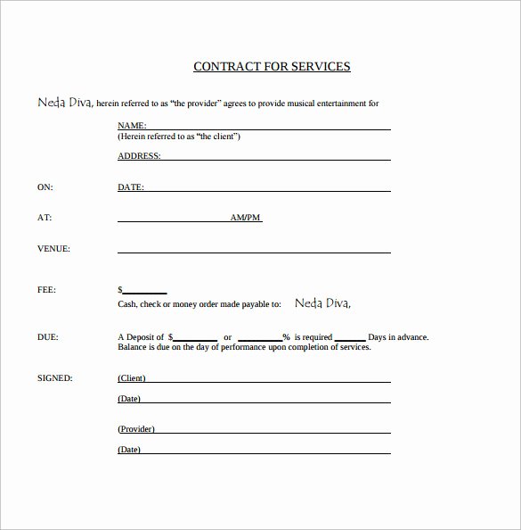 Music Artist Contract Template Beautiful 15 Music Contract Templates