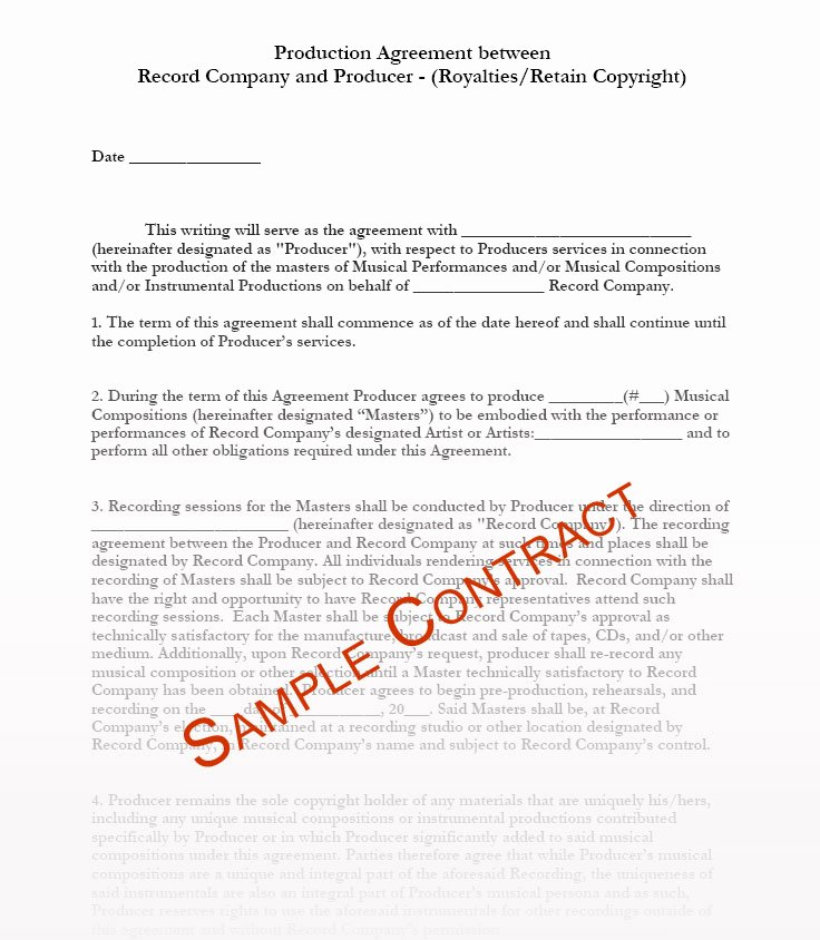 Music Artist Contract Template Inspirational Music Contracts Music Contract Templates Music Manager