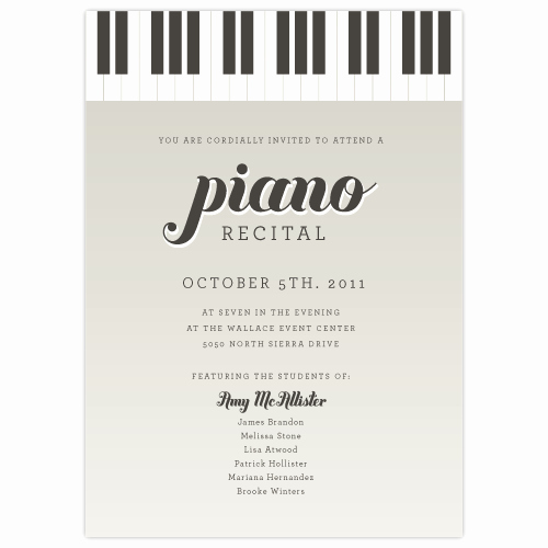 Musical Program Template Fresh Image Of Keyboard Piano Recital 10 for Piano Recital