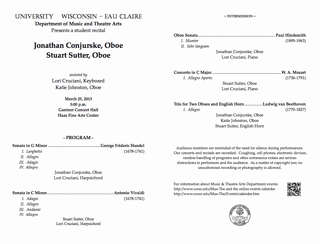 Musical Program Template New 28 Of Student Recital Program Template