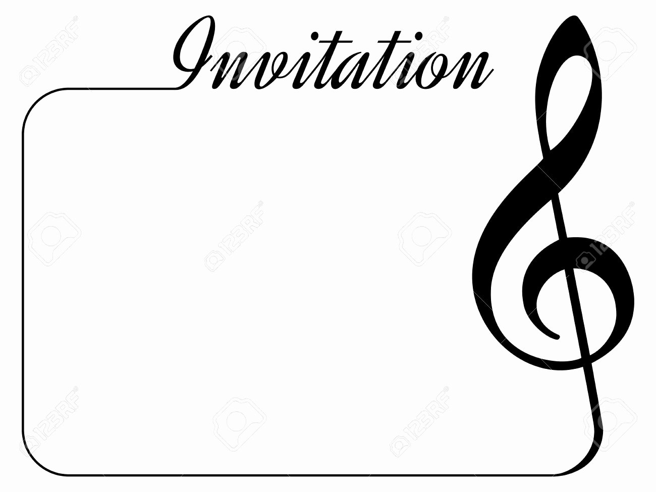 Musical Program Templates Inspirational Concert Invitation Templates