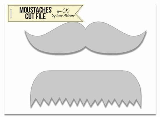 Mustache Cut Out Templates Awesome Free Mustache Template for Cards and Scrapbooks