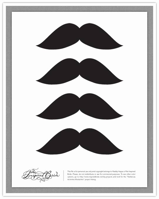 Mustache Cut Out Templates Inspirational Do It Yourself Project Nefarious Activities Mustaches