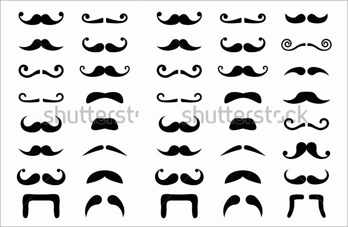 Mustache Pattern Printable Fresh Mustache Template