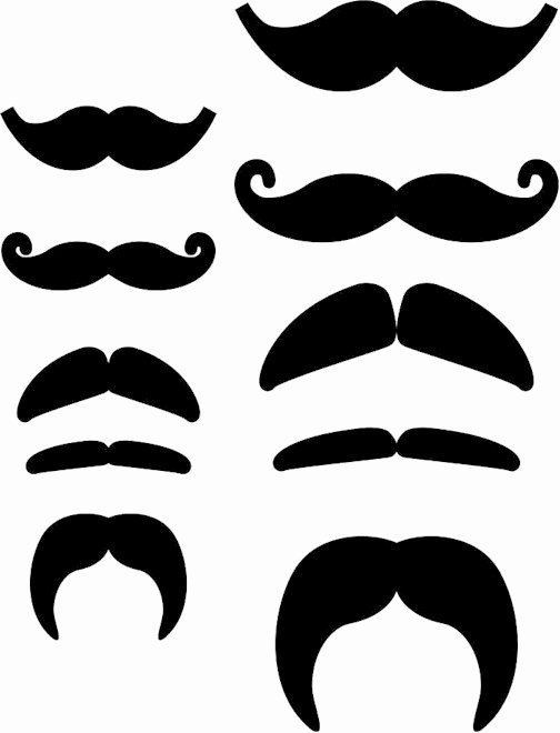 Mustache Pattern Printable Inspirational Mustache Printable Pattern