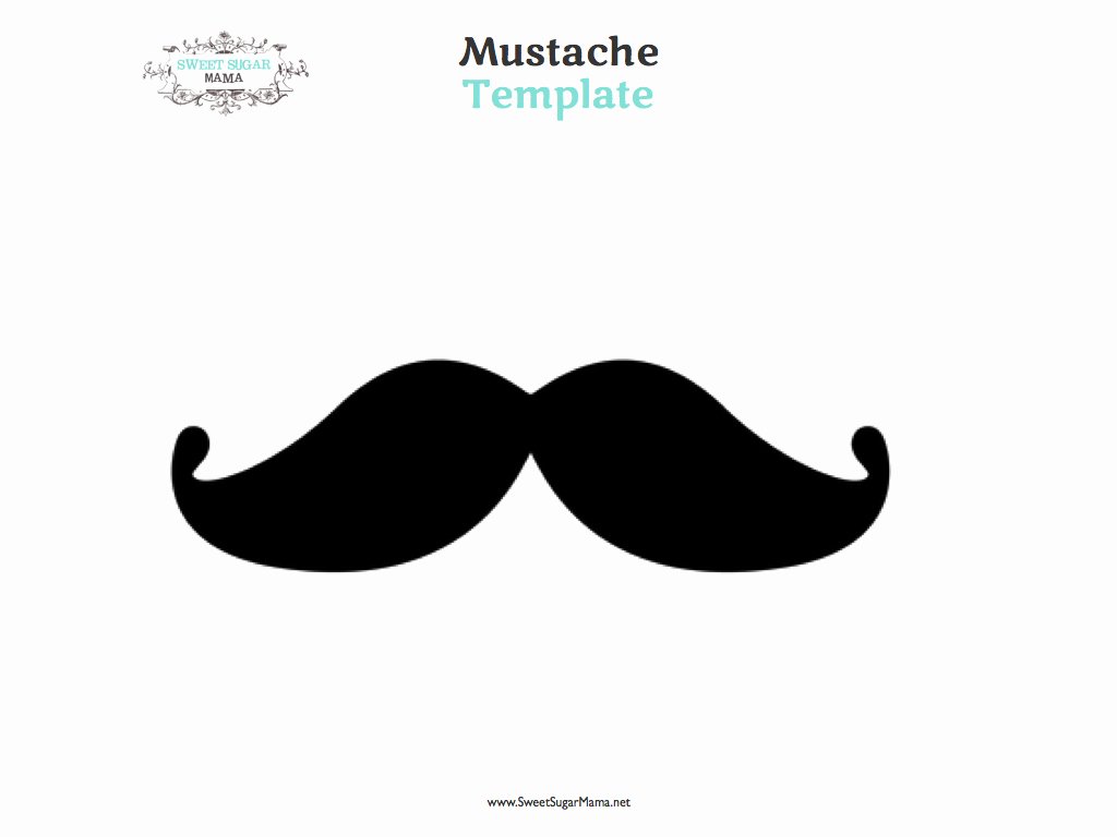 Mustache Pattern Printable Lovely Best S Of Cut Out Printable Mustache Template