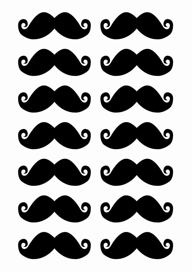 Mustache Pattern Printable New Moustaches Idea List Pinterest