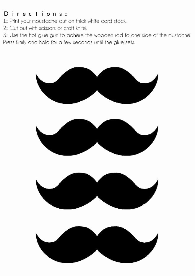 Mustache Pattern Printable Unique 25 Best Ideas About Mustache Crafts On Pinterest