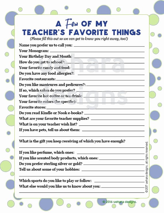 my-favorite-things-list-template