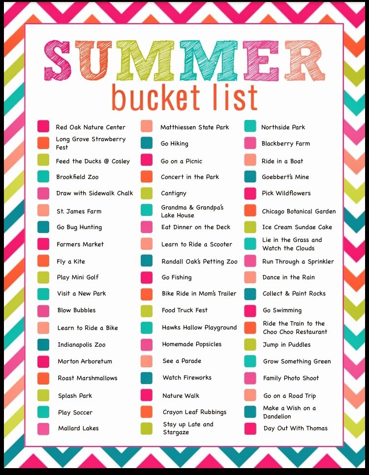 My Favorite Things List Template New Dworianyn Love Nest Summer Bucket List