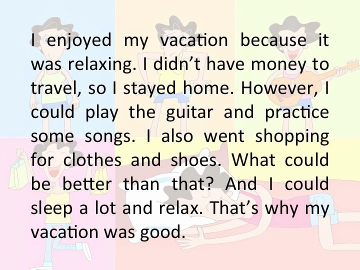 My Summer Vacation Paragraph Awesome Draw My attention Draw Your Vacation