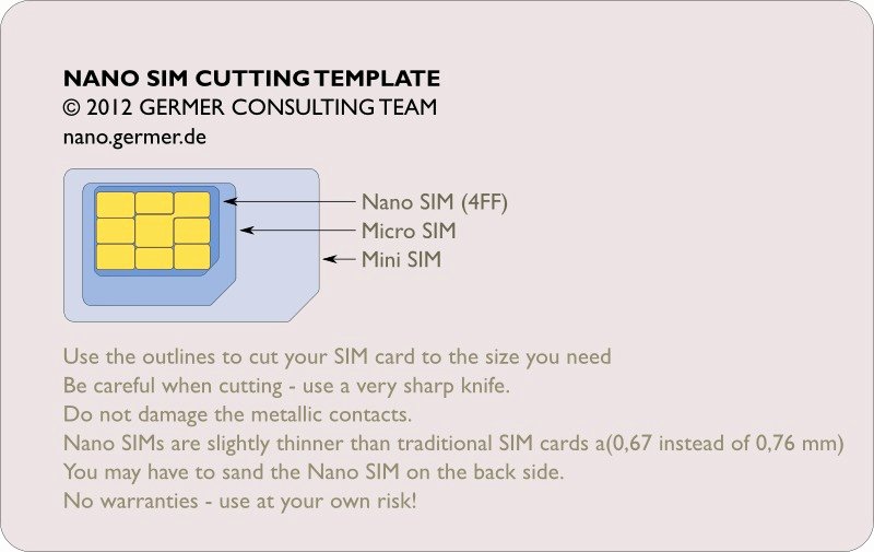 Nano Sim to Micro Sim Template Best Of Een Sim Kaart Knippen Naar Microsim Of Nanosim Voor De