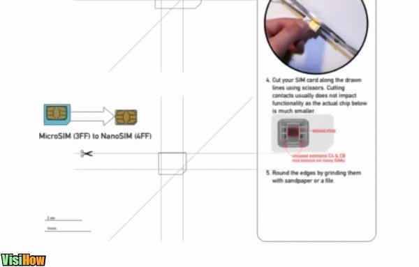 Nano Sim to Micro Sim Template Luxury Cut Your Own Nano Sim for iPhone 5 Visihow