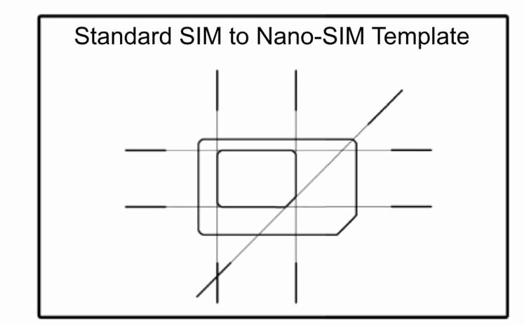 Nano Sim to Micro Sim Template Luxury Micro Sim to Nano Sim Template Sim Cutting Guide