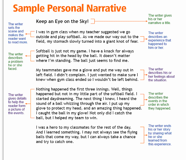 Narrative Writing Examples College Level Inspirational Personal Training Expert Personal Narrative Examples and