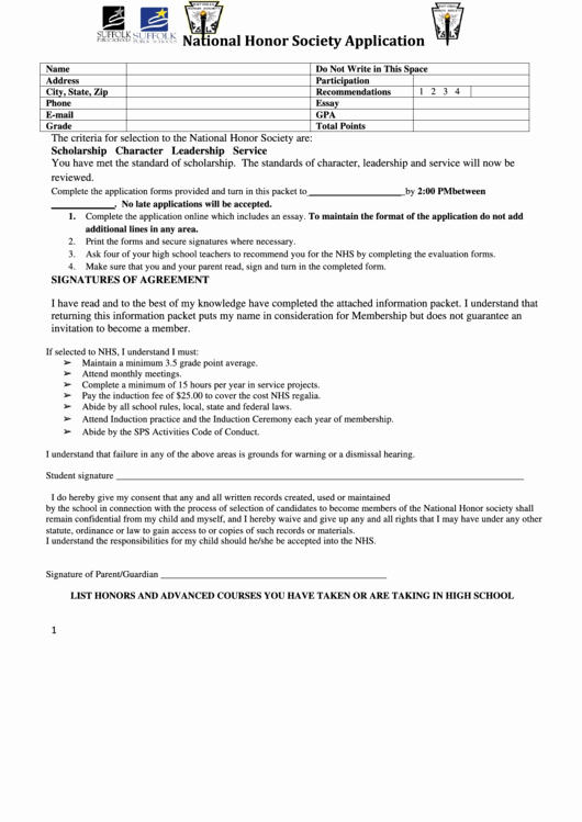 National Honor society Application Examples Fresh National Honor society Application Page 2 Of 4 In Pdf