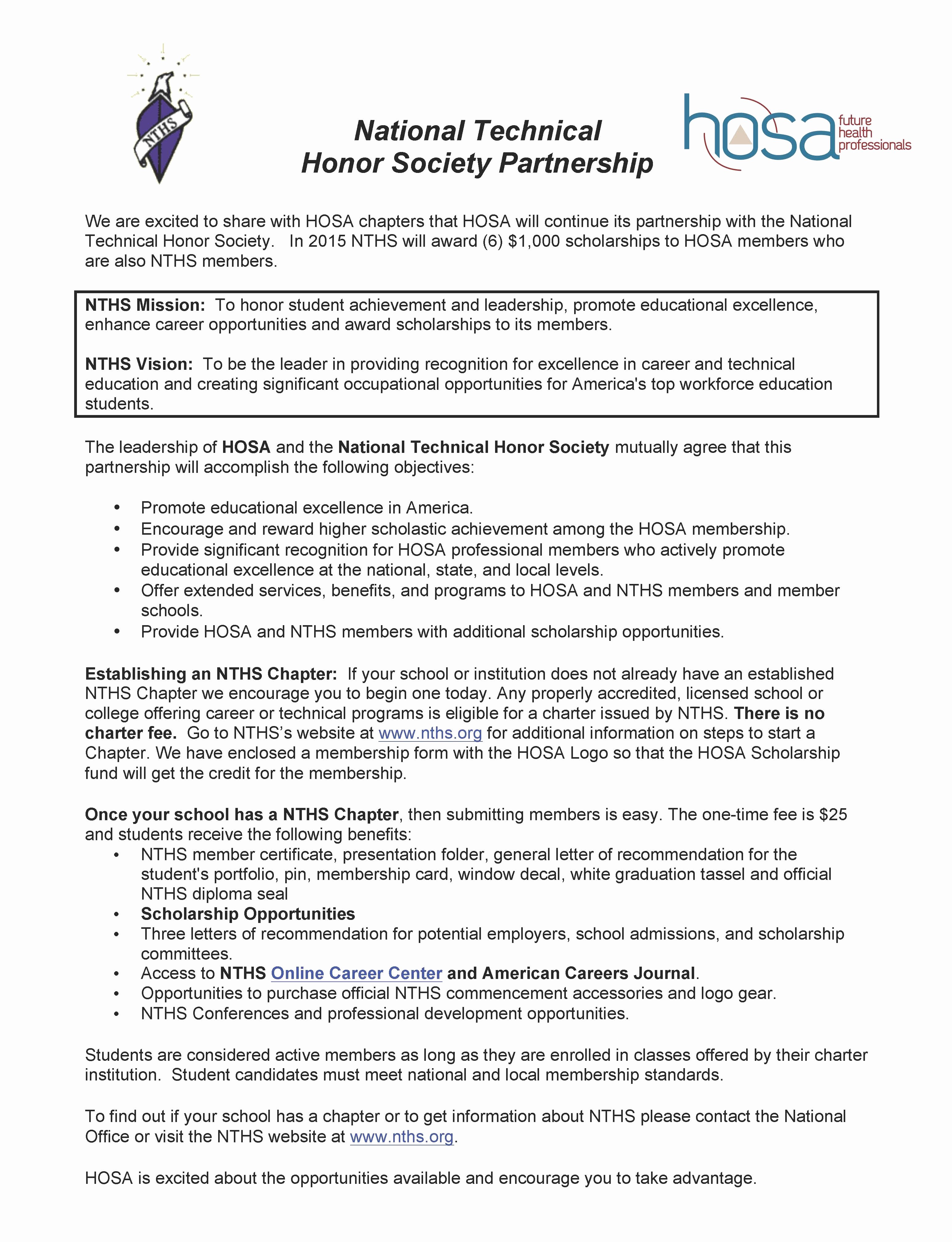Honor society essay