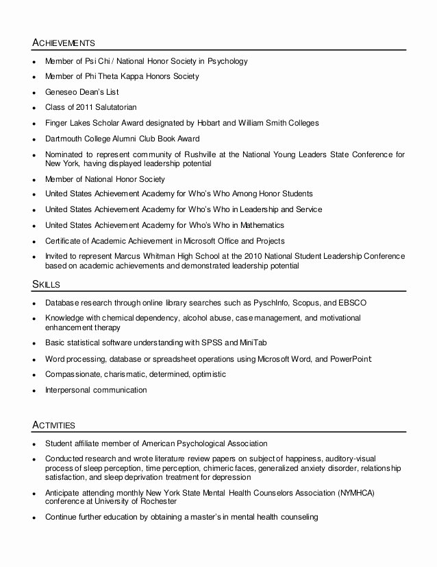 National Honor society Resume Fresh Resume National Honor society Essaysbank X Fc2