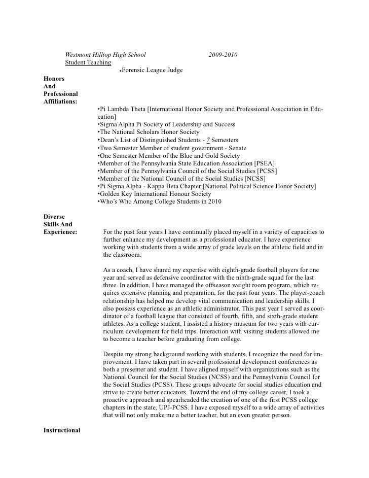 National Honor society Resume Lovely Resume Word