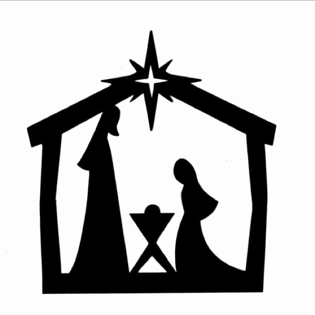 Nativity Scene Silhouette Pattern Awesome Silhouette