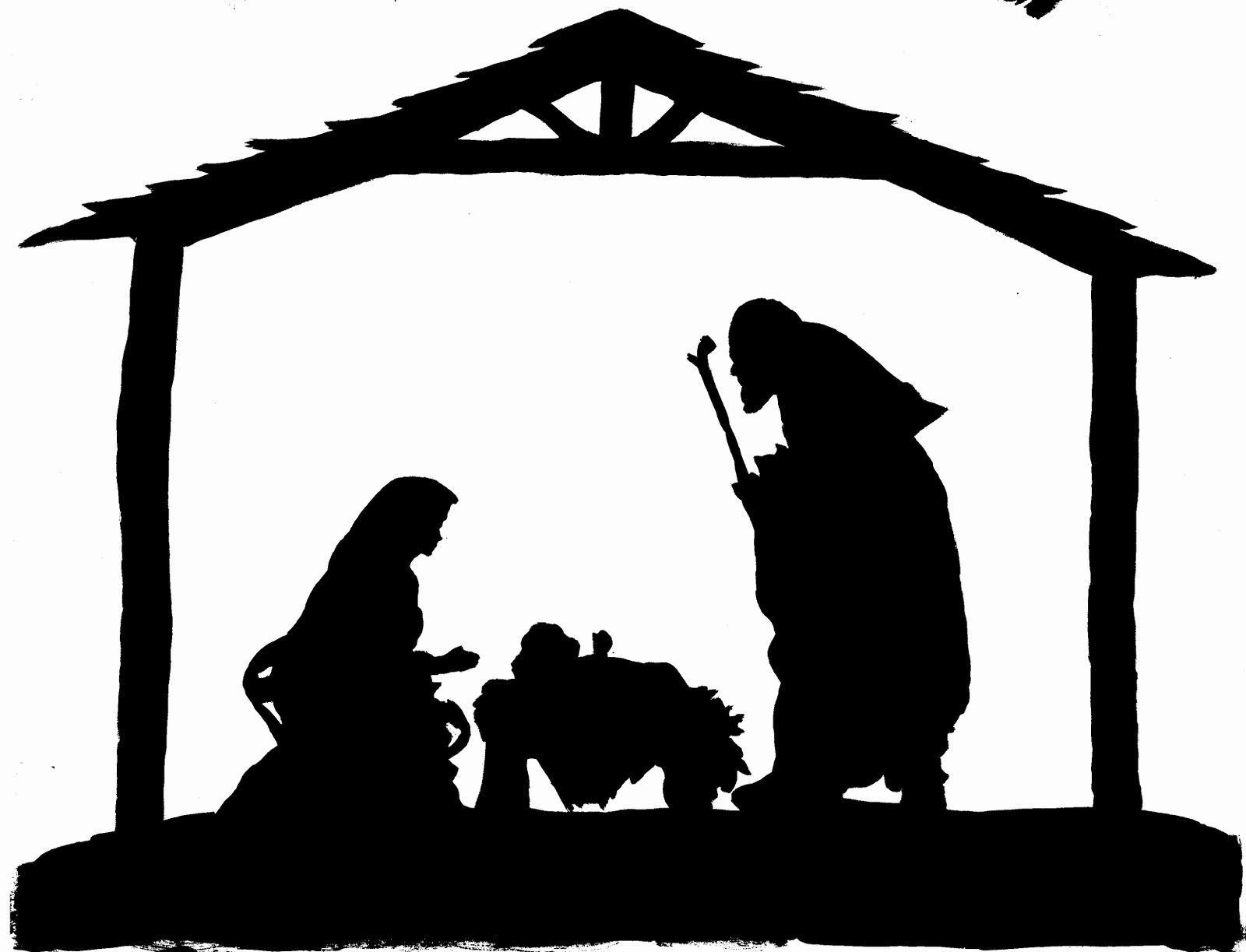 Nativity Scene Silhouette Pattern Beautiful Nativity Silhouette Patterns Clipart Best