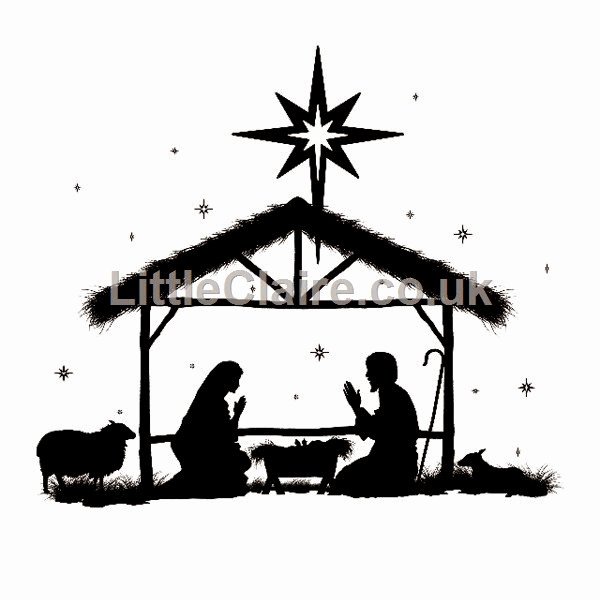 Nativity Scene Silhouette Pattern Free Awesome Little Claire S Designs Little Claire Likes Monday