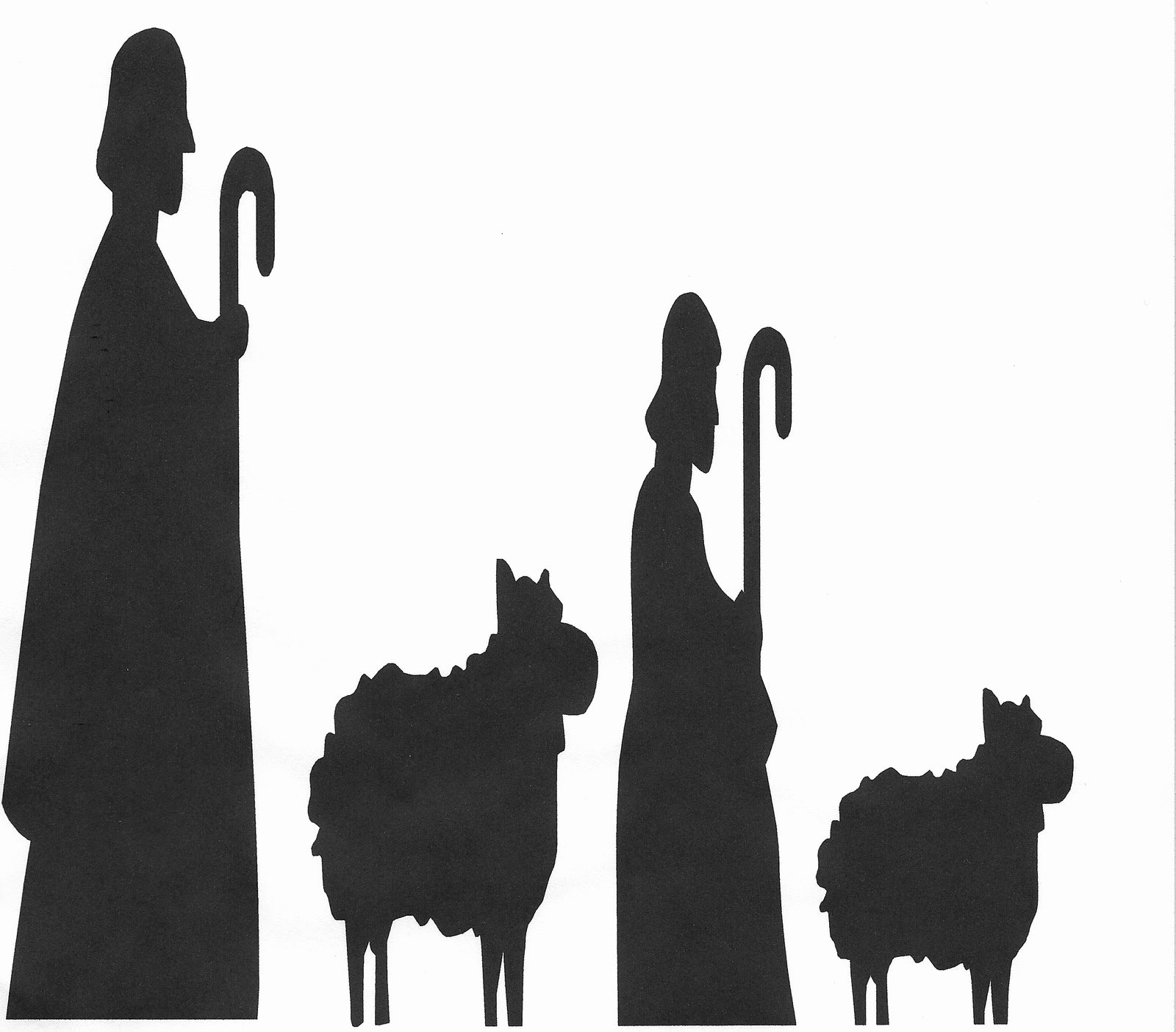 Nativity Scene Silhouette Pattern Free Elegant Nativity Silhouette Patterns Cliparts