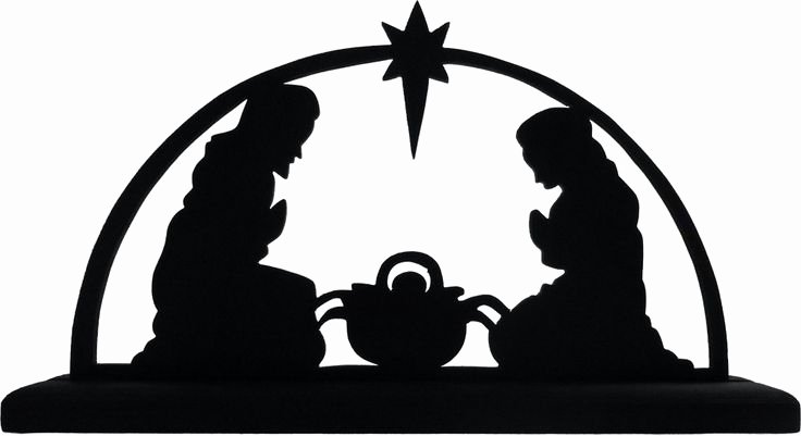 Nativity Scene Silhouette Pattern Free Inspirational Nativity Scene Silhouette Vinyl