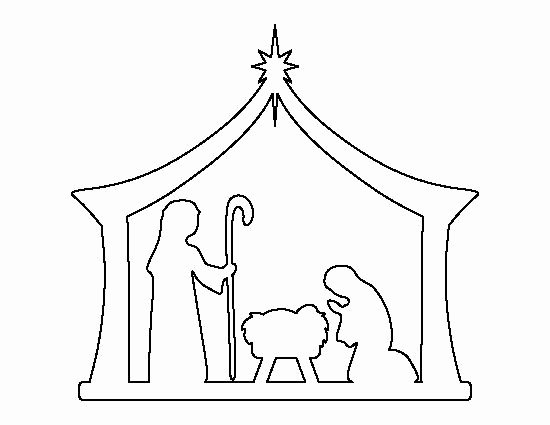 Nativity Scene Silhouette Pattern Free Luxury Nativity Pattern Use the Printable Outline for Crafts
