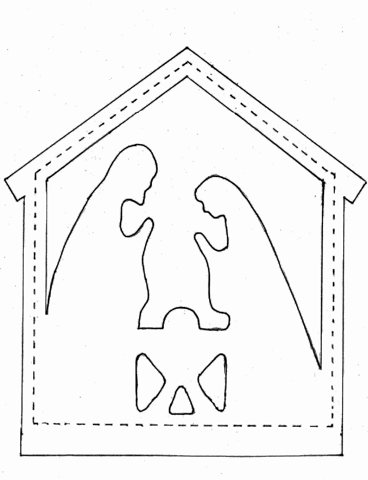 Nativity Scene Silhouette Pattern Fresh Pieces by Polly Star and Nativity Appliques Nativity In