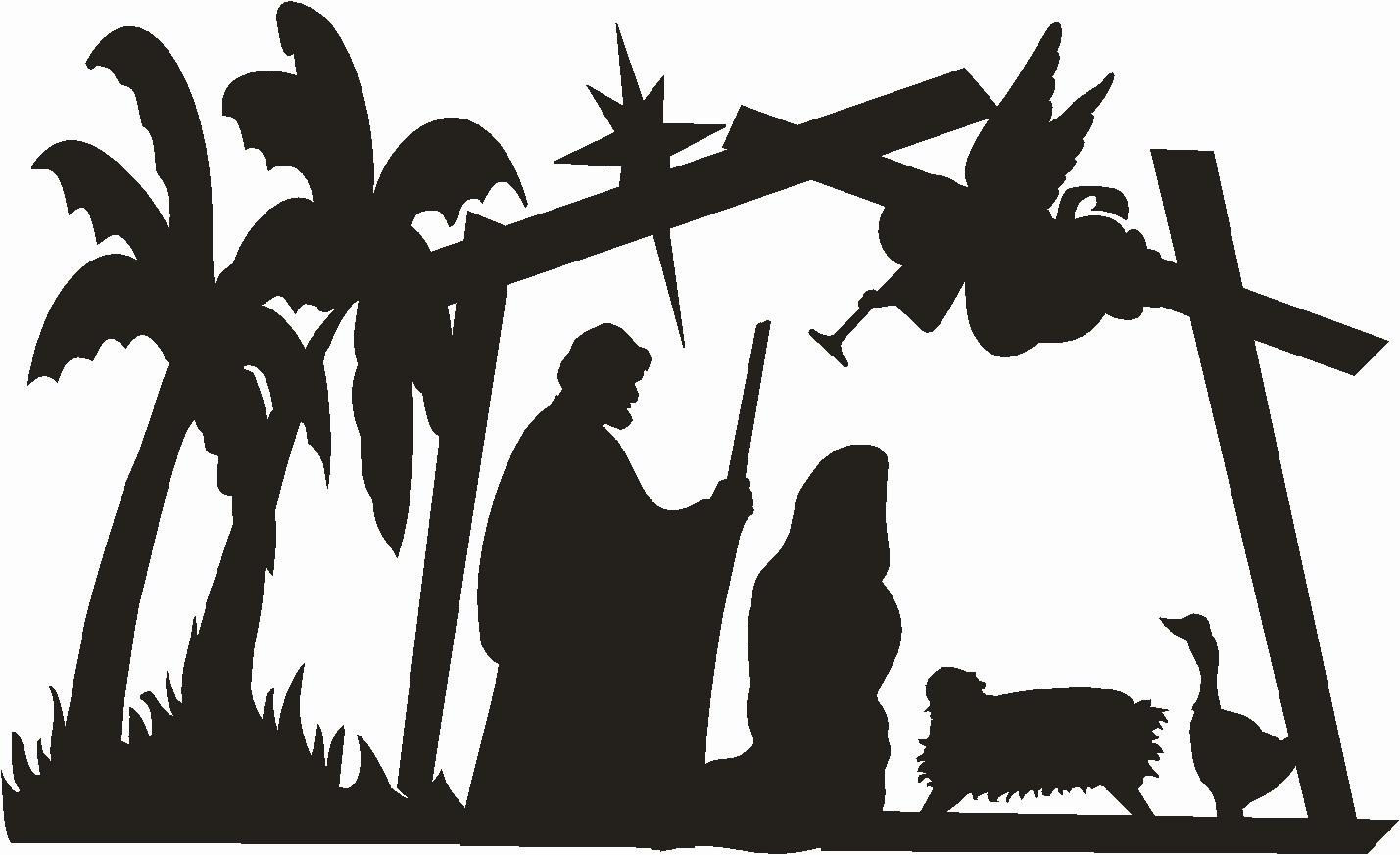 Nativity Scene Silhouette Pattern Luxury Nativity Silhouette Patterns Clipart Best