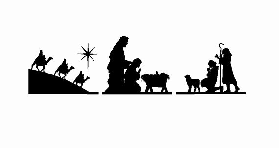 Nativity Scene Silhouette Pattern Unique Free Nativity Clipart Silhouette