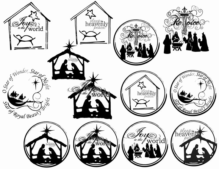 Nativity Scene Silhouette Printable New 25 Best Images About Nativity ornaments On Pinterest