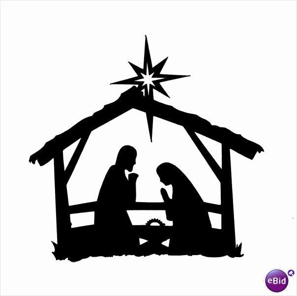 Nativity Scene Silhouette Printable New Christmas Celebrates the Birth Of Jesus Christ