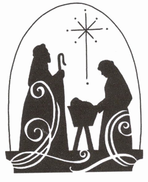 Nativity Scene Silhouette Printable New Christmas Jesus Nativity Scene Cross Stitch Pattern