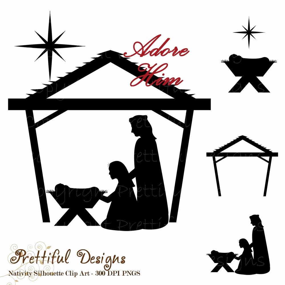 Nativity Silhouette Pattern Awesome Free Silhoutte Nativity Scene Patterns