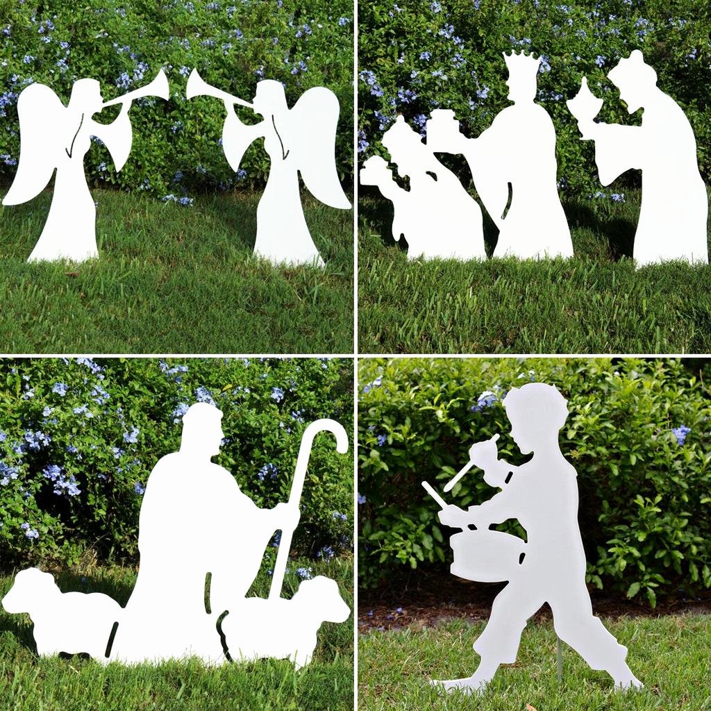 Nativity Silhouette Pattern Inspirational Christmas Nativity Scene 50&quot; Silhouette Nativity Outdoor